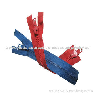 Shoes close end resin zipper|Plastic zipper